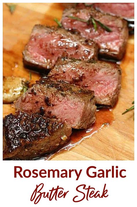 garlic butter rosemary steak.